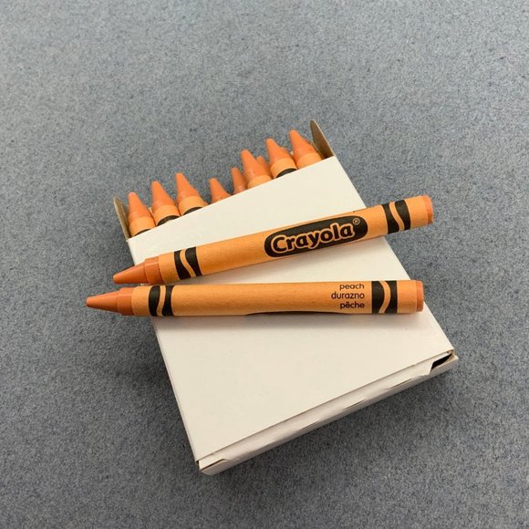 Crayola Crayons Lot of 16 Standard Size Peach Duazno Pêche BTS - Picture 1 of 1